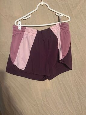 Avia Two-Tone Maroon and Light Pink Athletic Shorts